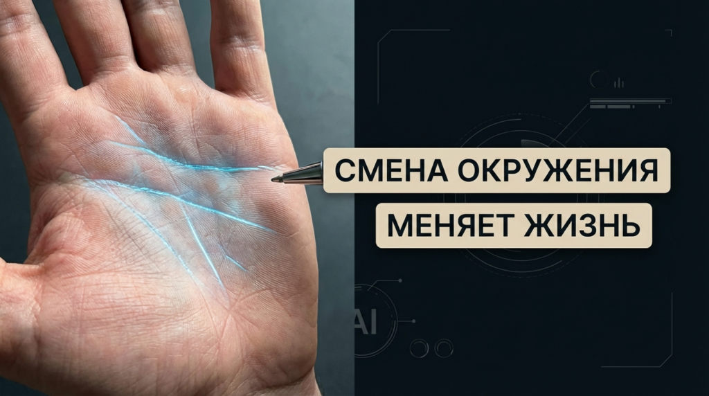    Как смена обстановки и круга общения влияет на рисунок ладони admin