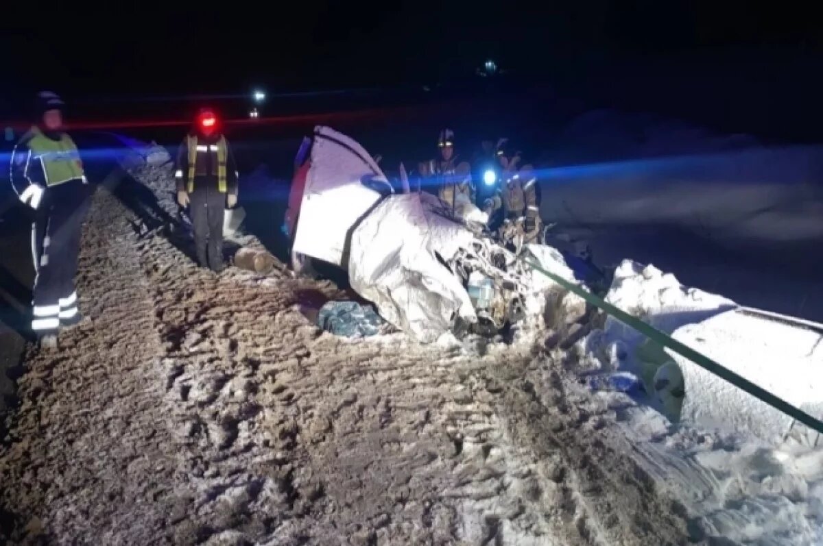    Пассажирка легковушки погибла в лобовом ДТП в снегопад на трассе под Ашой
