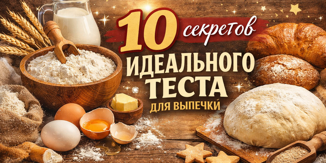 🥧 10 секретов идеального теста для выпечки