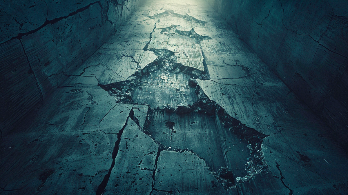 Визуальная метафора ситуации, когда рост бизнеса упирается в предел собственной конструкции. Давление на систему увеличивается, но вместо усиления устойчивости появляются трещины и потеря запаса прочности. Образ подчёркивает момент, в котором дальнейшее наращивание усилий перестаёт давать результат и требует пересмотра логики роста.