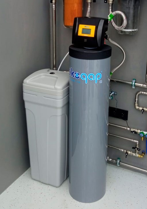 Смонтированная система с солевым баком 