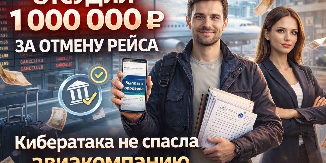 Иск к авиакомпании: как пассажир отсудил почти 1 млн рублей за отмену рейса из-за кибератаки