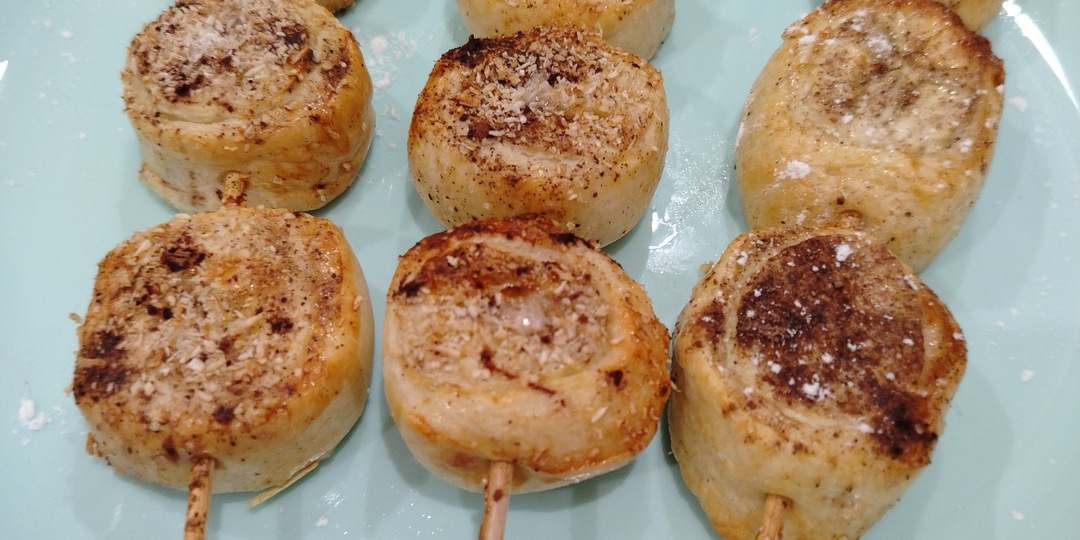 Банановый шашлык😋