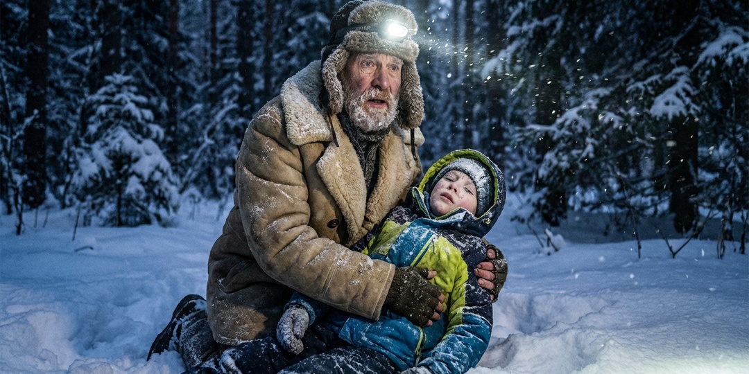 Старик нашел ночью в лесу замерзающего мальчика