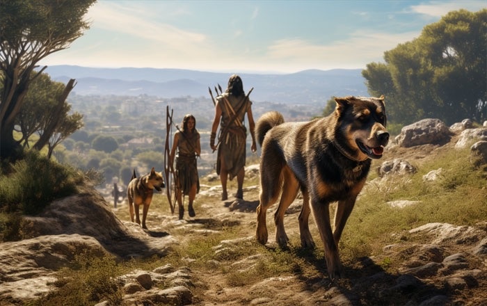 Древние охотники и их собаки
