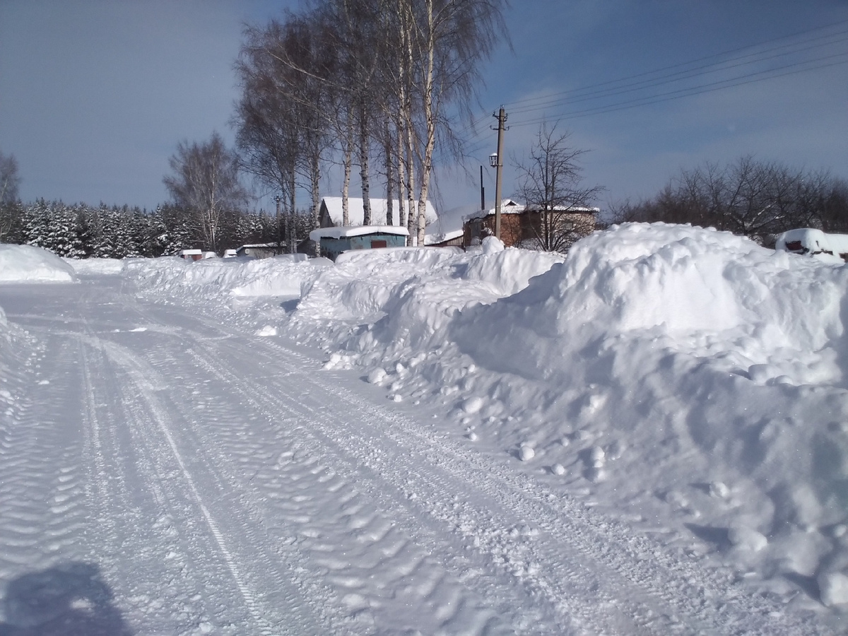 Вот такие сугробы.