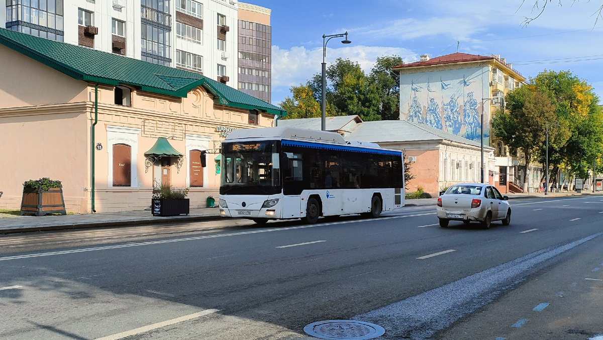 ул. Заки Валиди, автобус Lotos-105, маршрут № 167п