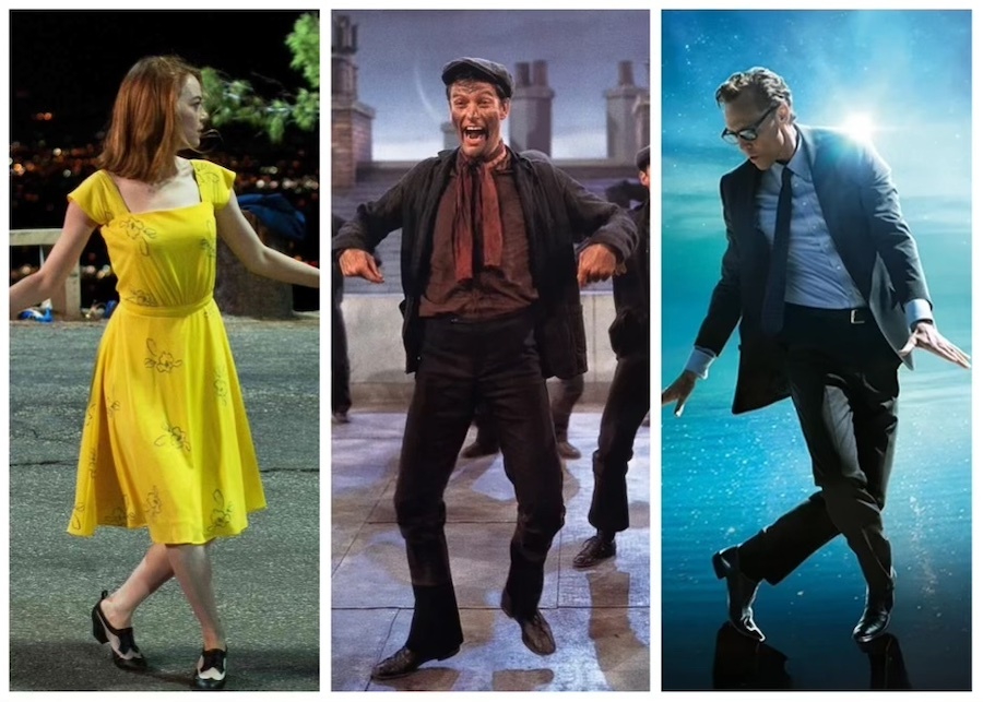 Эмма Стоун, Дик Ван Дайк и Том Хиддлстон