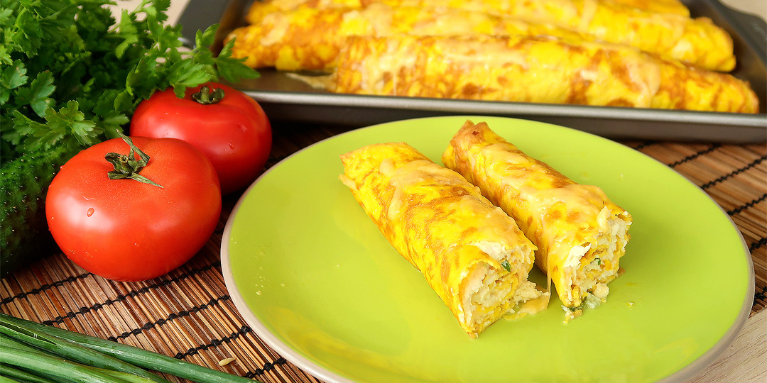 Бризоль с курицей и сыром в духовке. Идеально на завтрак или ужин.