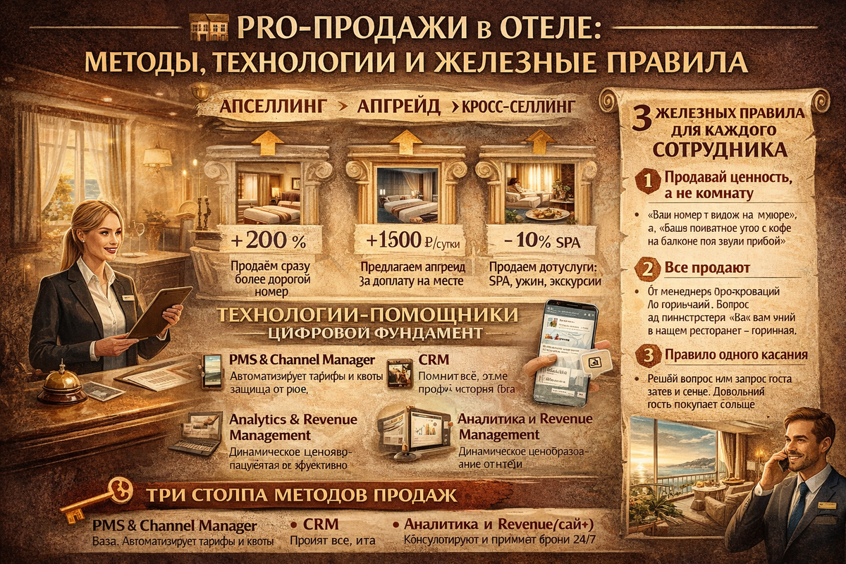 Продажи в отеле - эксперт поможет.
