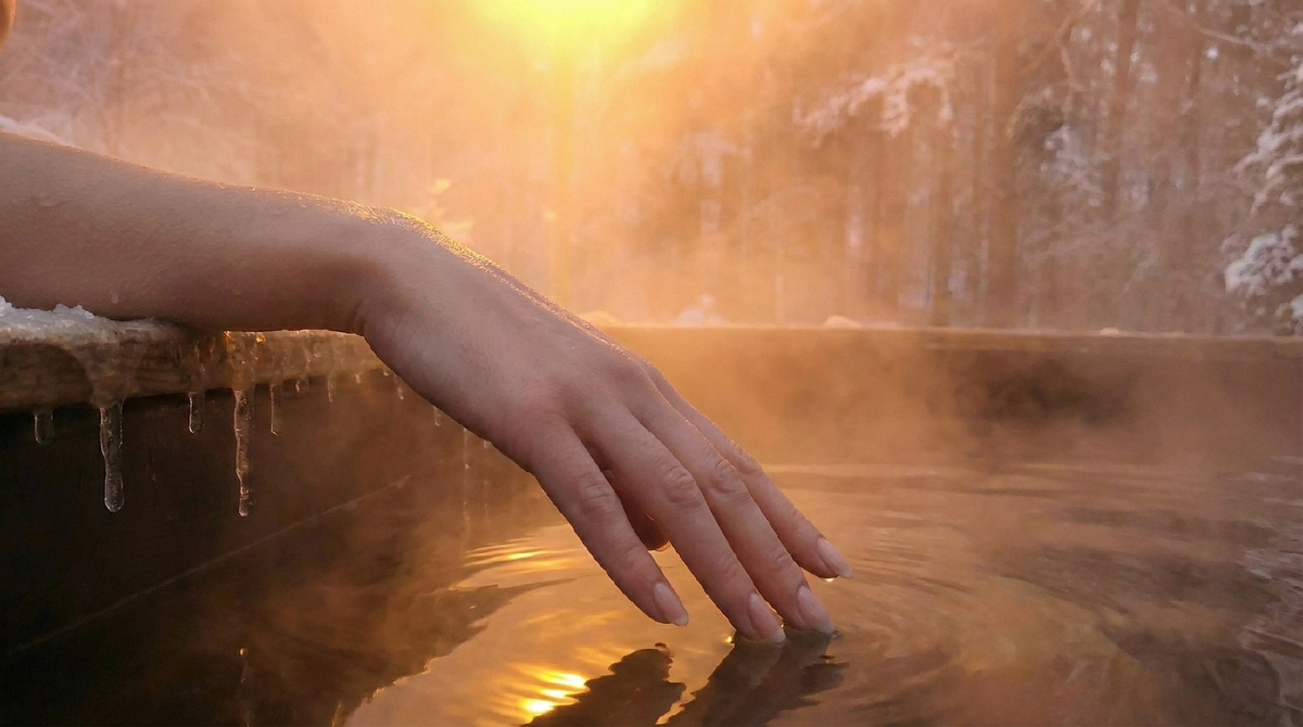 Проверяем температуру в банном чане