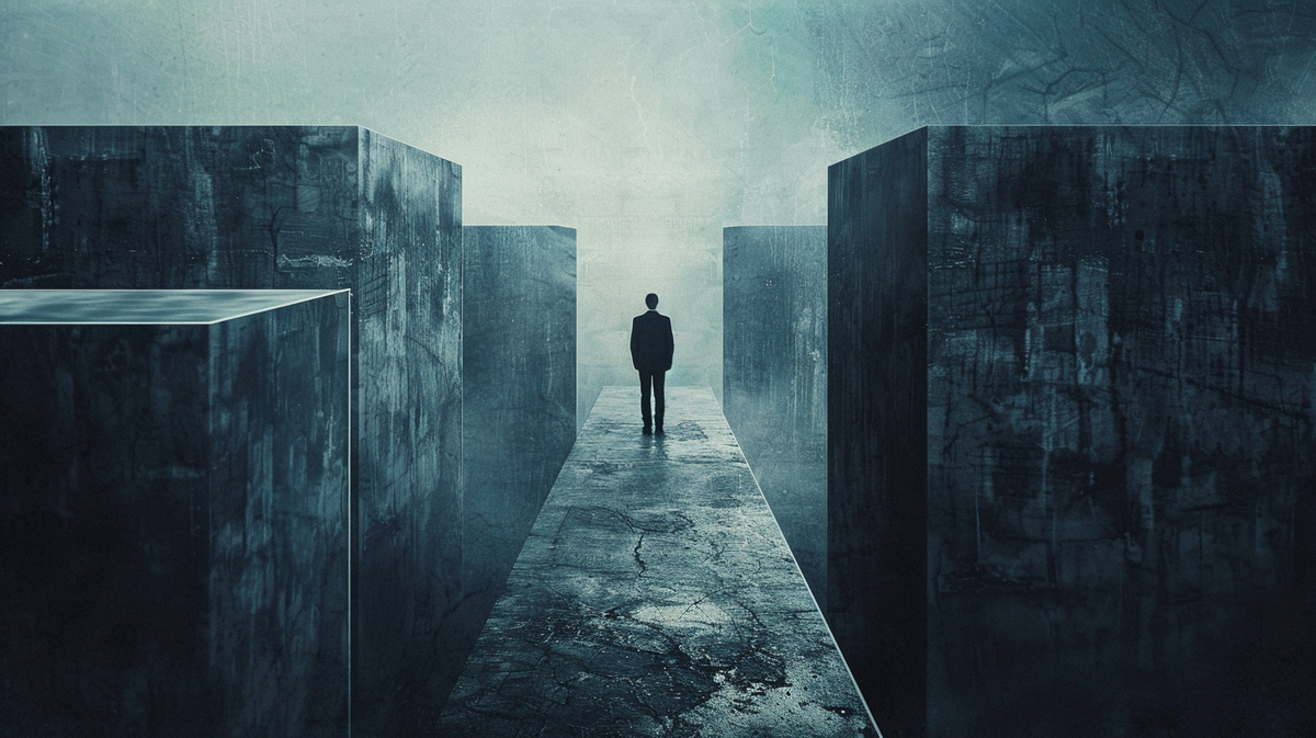 Визуальная метафора зрелого бизнеса, стоящего перед масштабированием как осознанным управленческим риском, а не автоматической целью. Система выглядит устойчивой и контролируемой, но не торопится расширяться, подчёркивая важность готовности, баланса и понимания последствий роста. Образ отражает позицию, в которой масштабирование рассматривается как проверка зрелости, а не как обязательный следующий шаг.