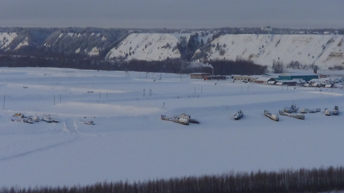 Вид от монастыря на Иртыш