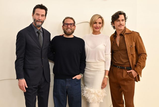    Киану Ривз, Джона Хилл, Кэмерон Диас и Мэтт Борнер. Фото: AFF/ Legion-media