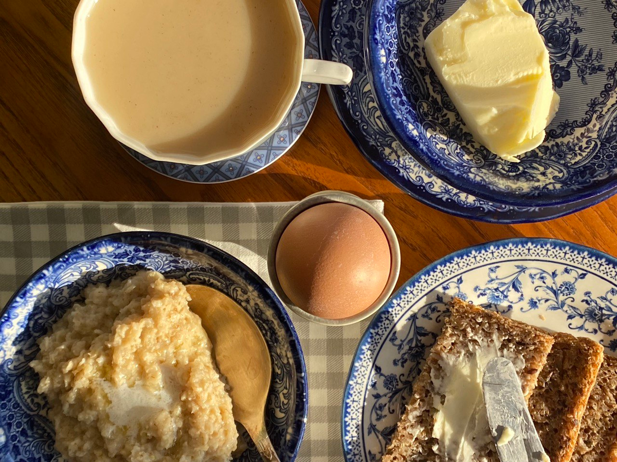 Мои тарелки для завтрака