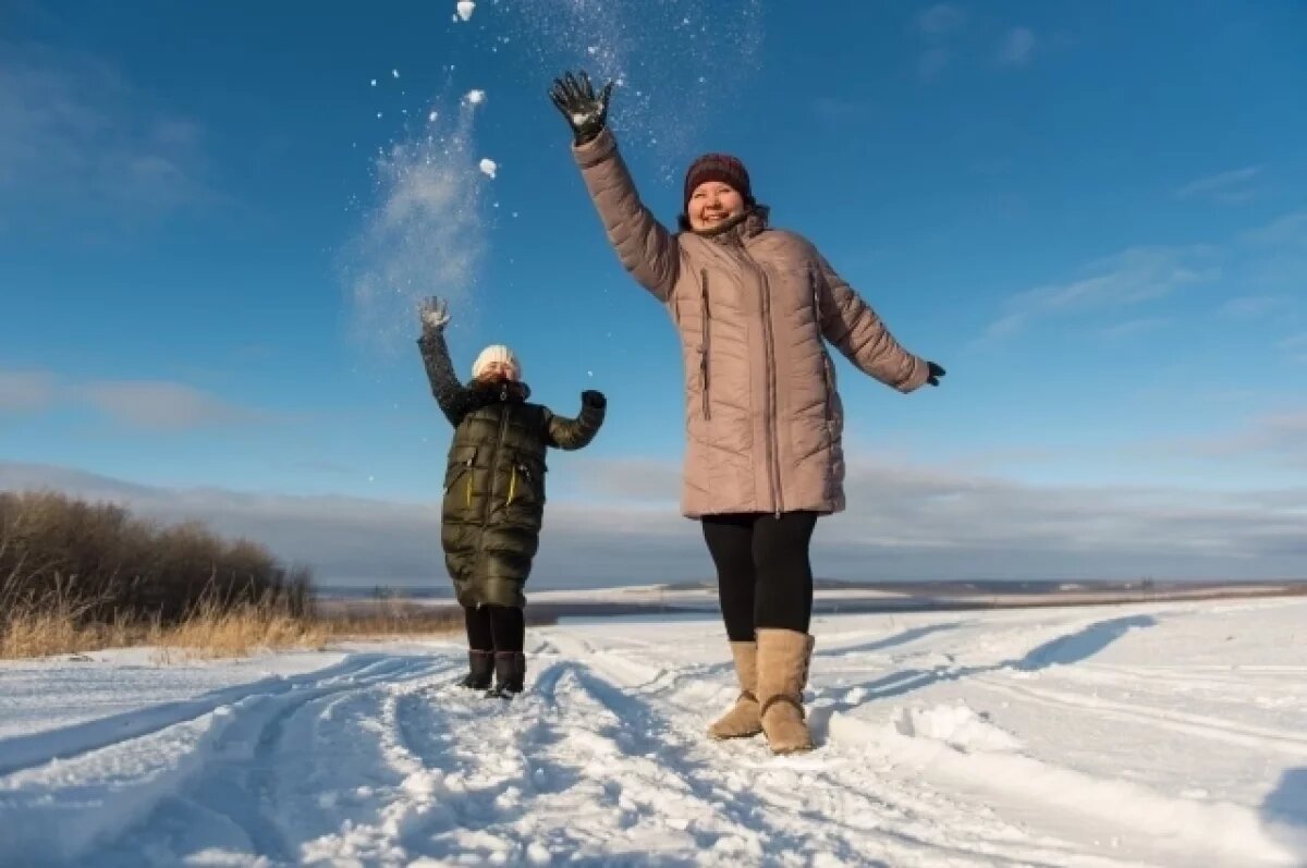    Русская зима - это суровые морозы и обильные снегопады.