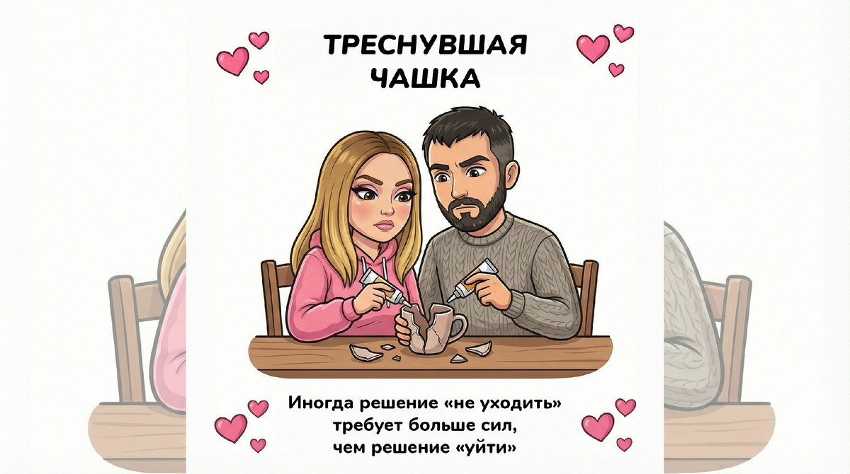 Я хочу попробовать. Попробовать собрать нашу разбитую чашку.