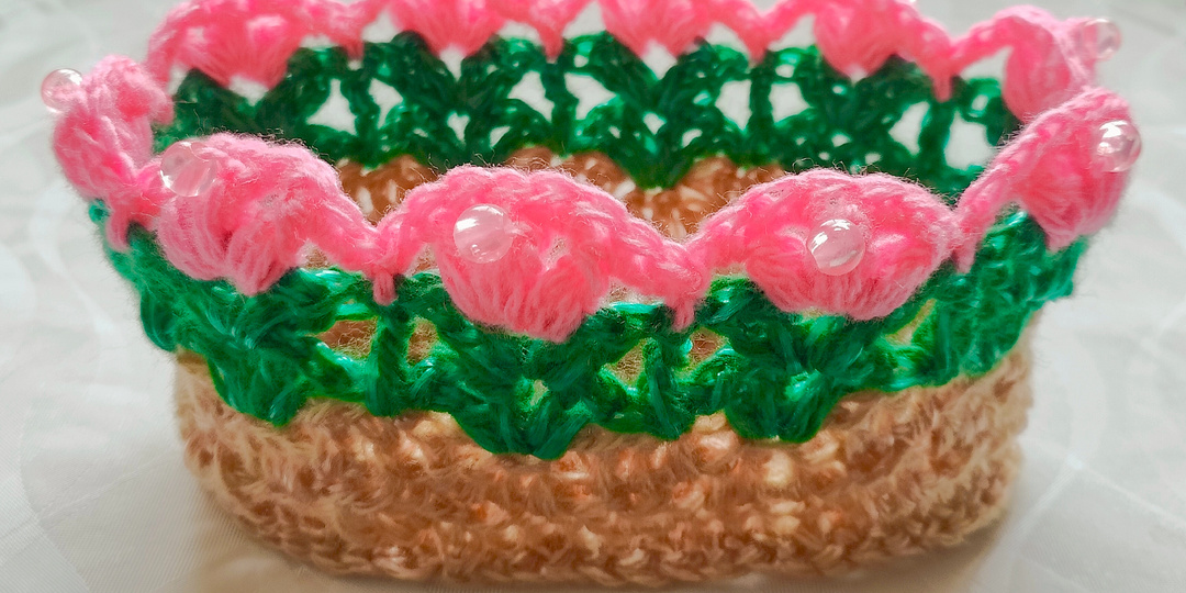 🌸Корзинка крючком,как органайзер для мелочей из красивых,ярких ниток!Мастер-класс!🌸