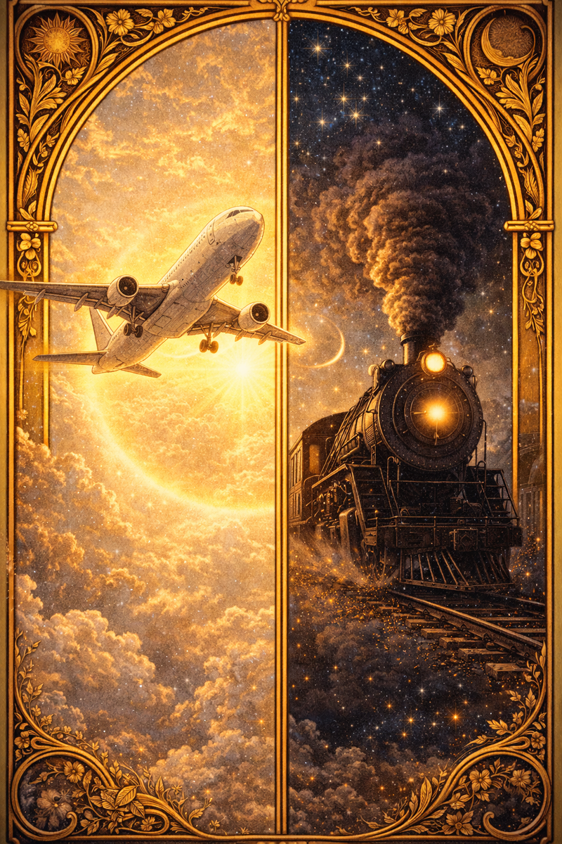 Самой белой краской красят самолёты, А чёрным стали красить поезда.