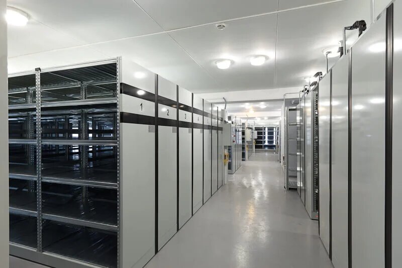 Вариант исполнения архивных стеллажей НТЛС