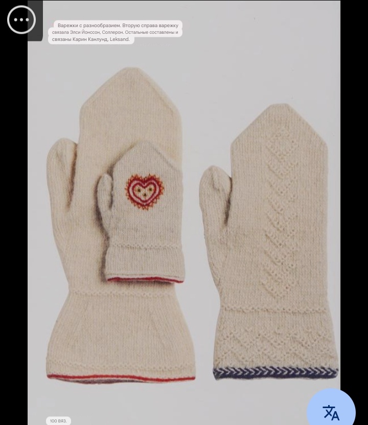 Варежки в технике twined knitting