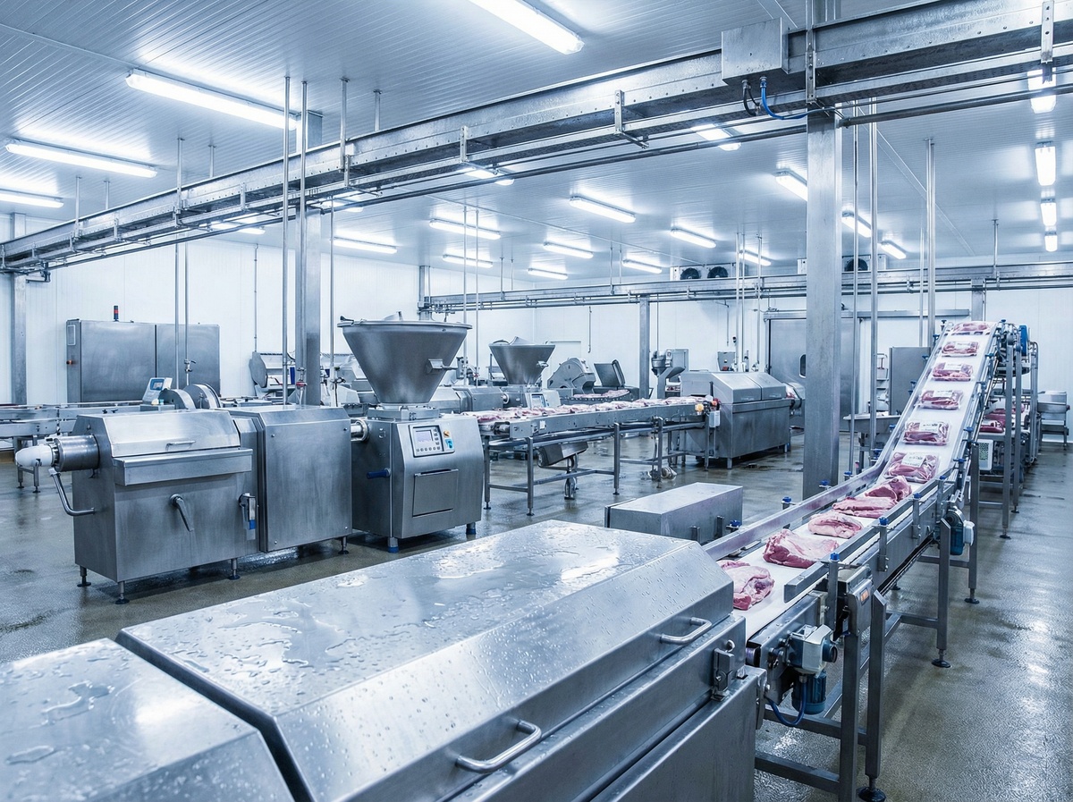 Производственная линия мясоперерабатывающего цеха