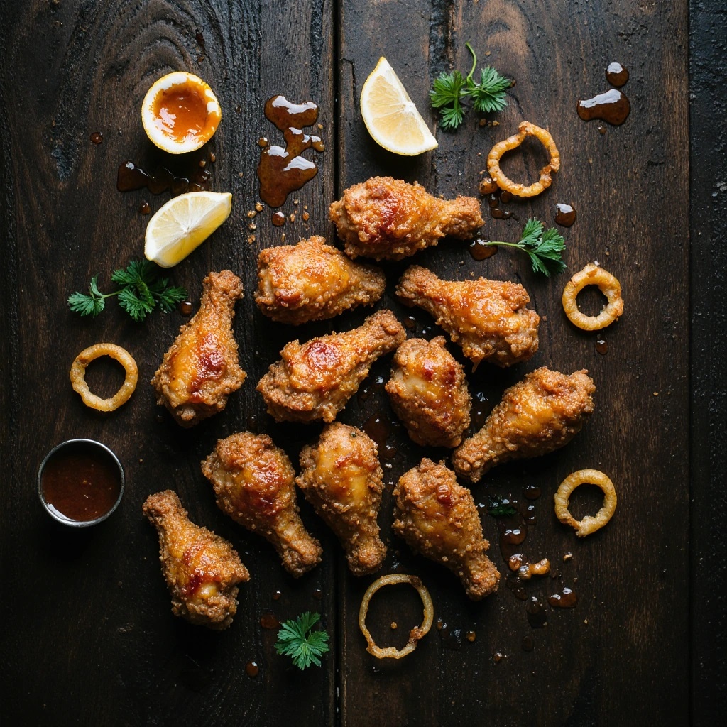Куриные крылышки из фритюра