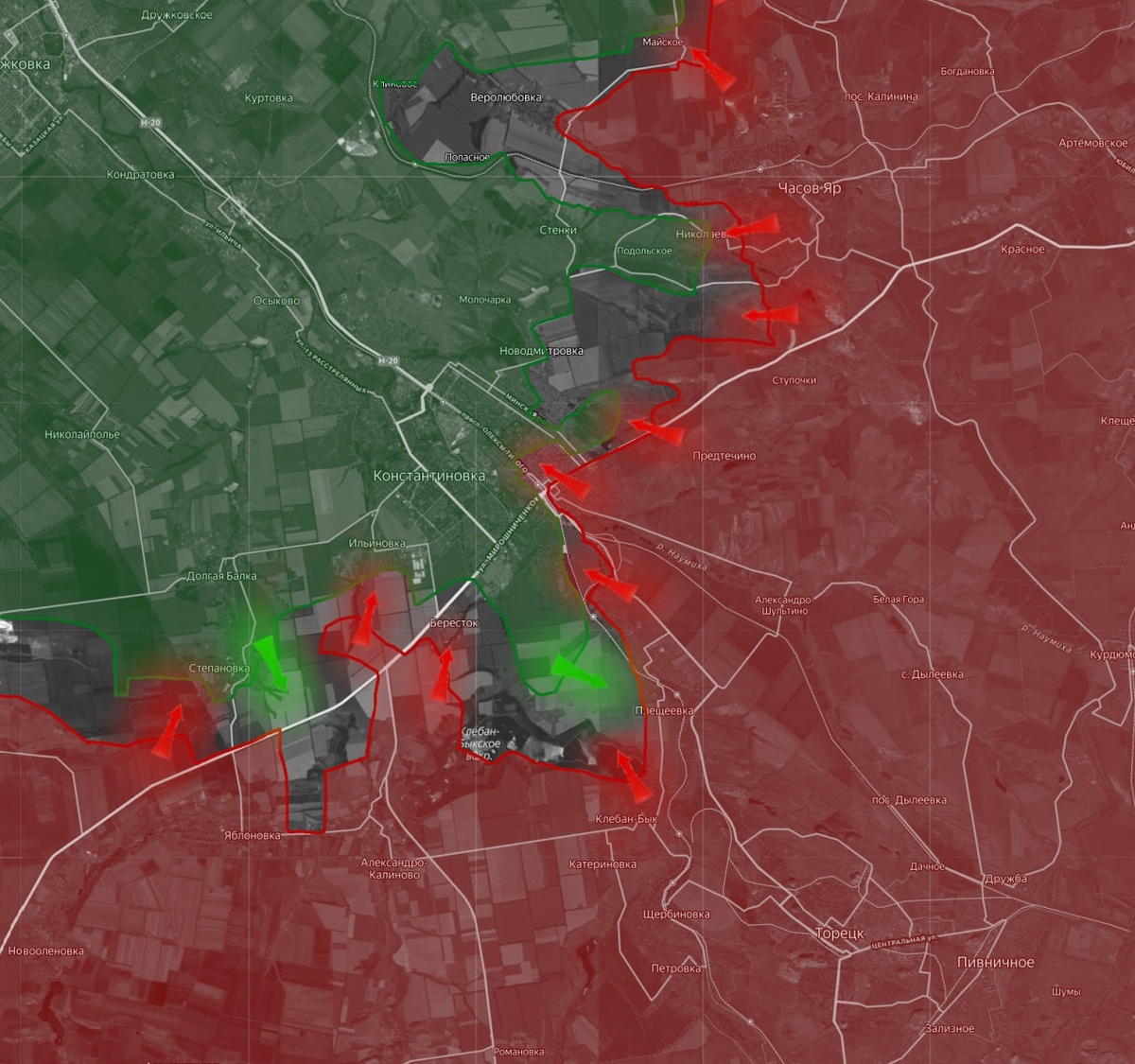 Карта телеграм-канала Military Analytics / t.me/the_military_analytics