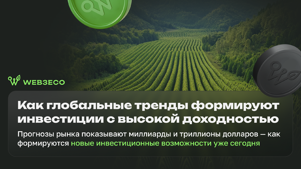Как глобальные тренды формируют инвестиции с высокой доходностью. Прогнозы рынка показывают миллиарды и триллионы долларов — как формируются новые инвестиционные возможности уже сегодня