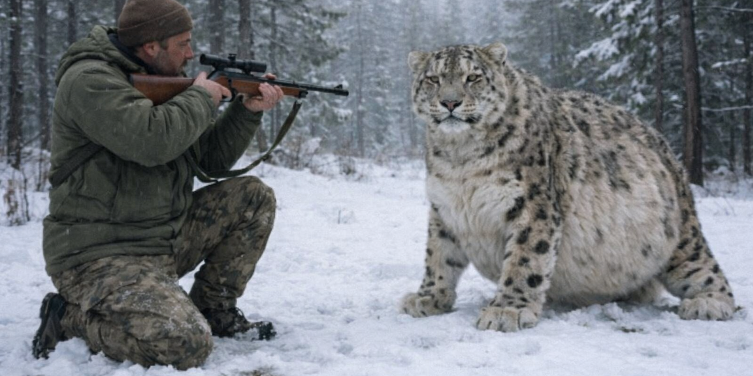 Егерь три дня выслеживал леопарда. Но когда увидел хищницу в прицел, вместо выстрела снял куртку и накрыл её.