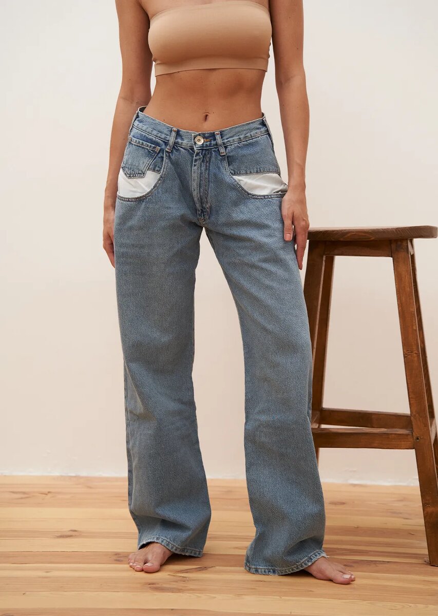 Джинсы женские прямые