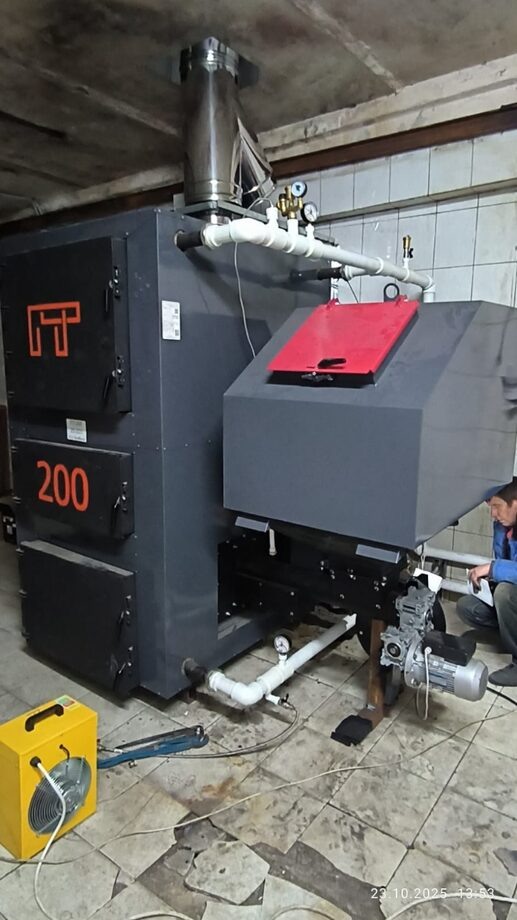 Промышленный пеллетный котел ПТ 200 кВт