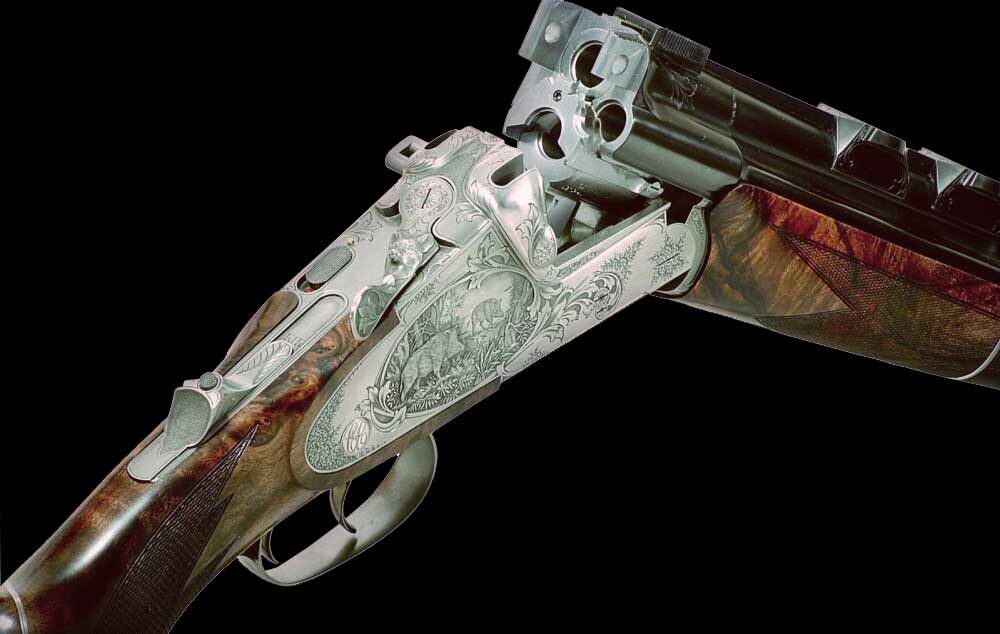 Тройник с двумя нарезными стволами