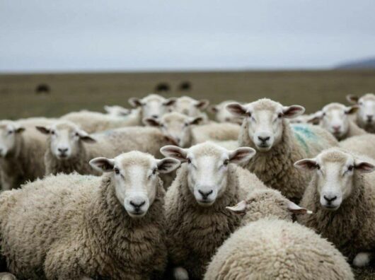    Овцы // Фото сгенерировано нейросетью «Шедеврум»