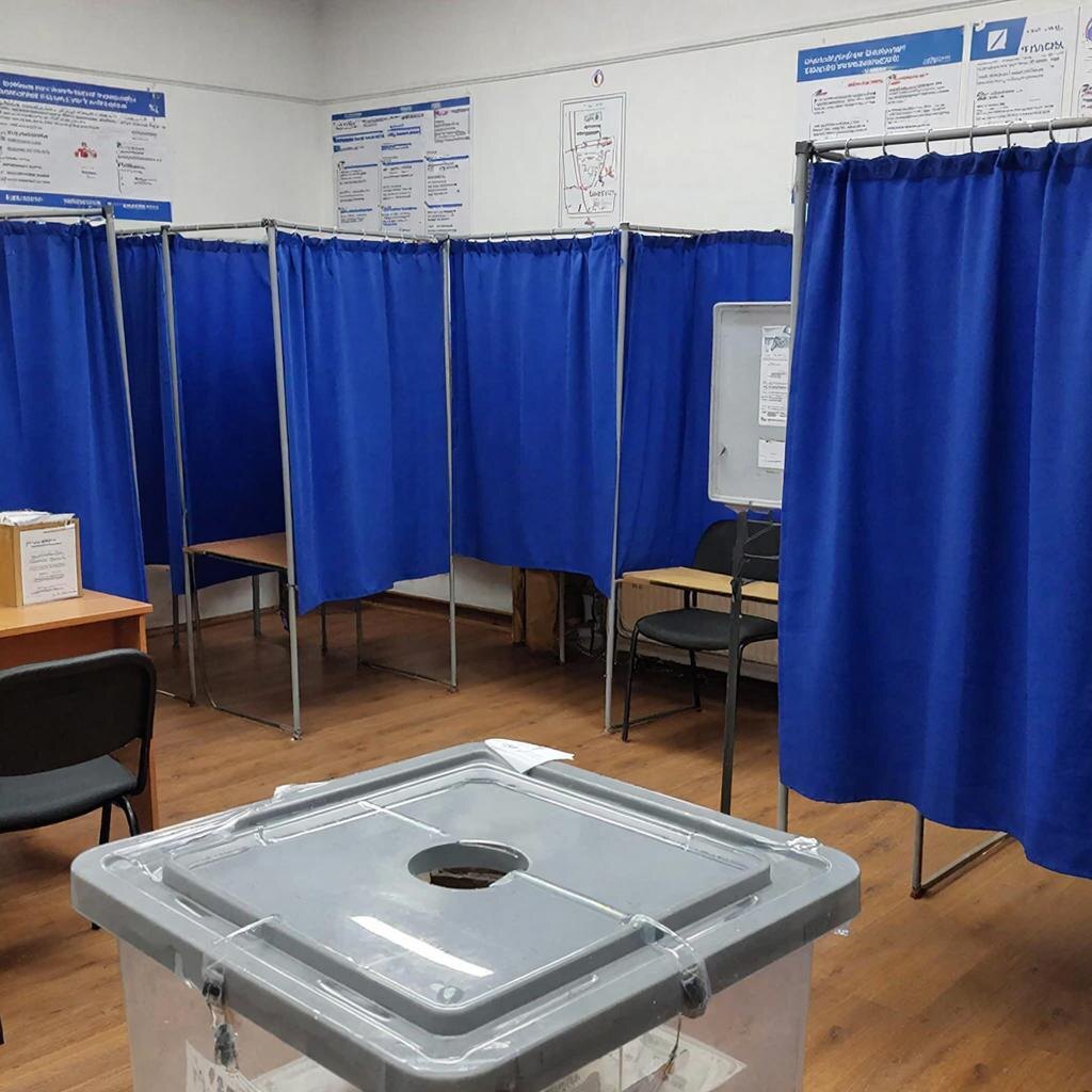 Место для голосования.