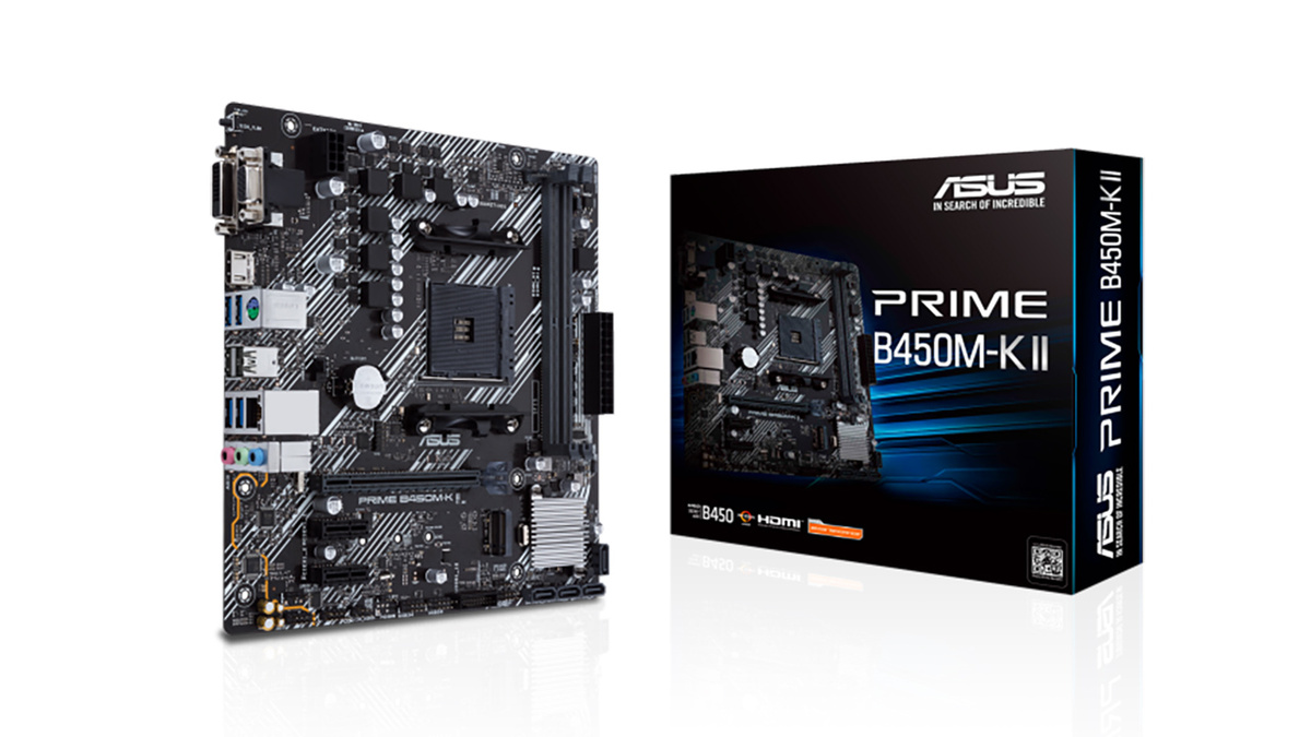 Материнская плата ASUS PRIME B450M-K II. Изображение: ASUS