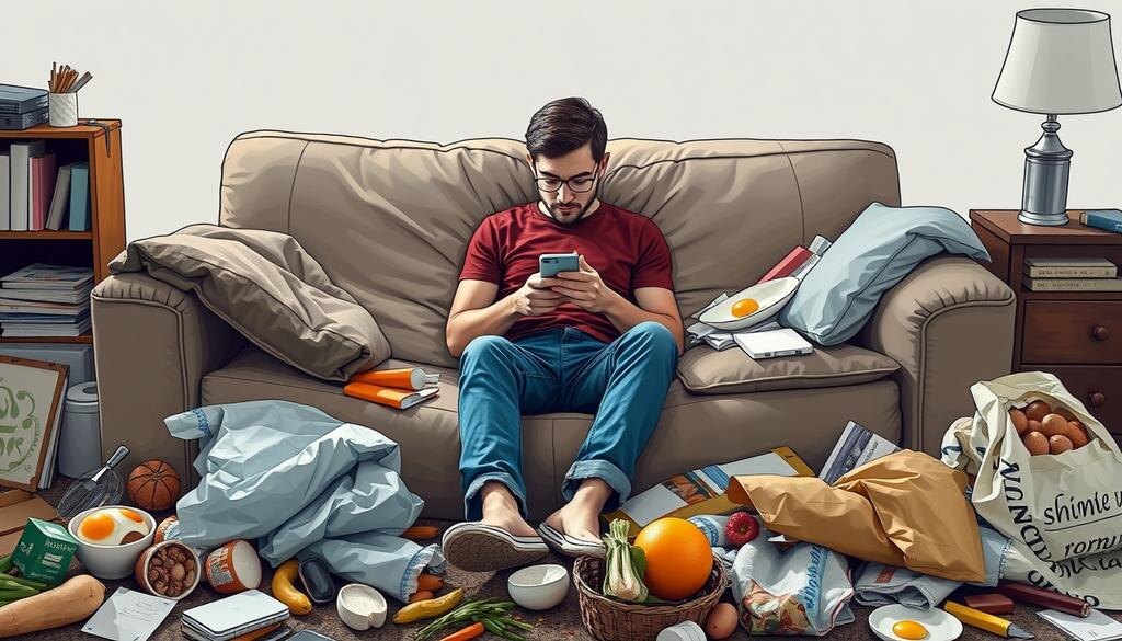    Иллюстрация потери ощущения времени.