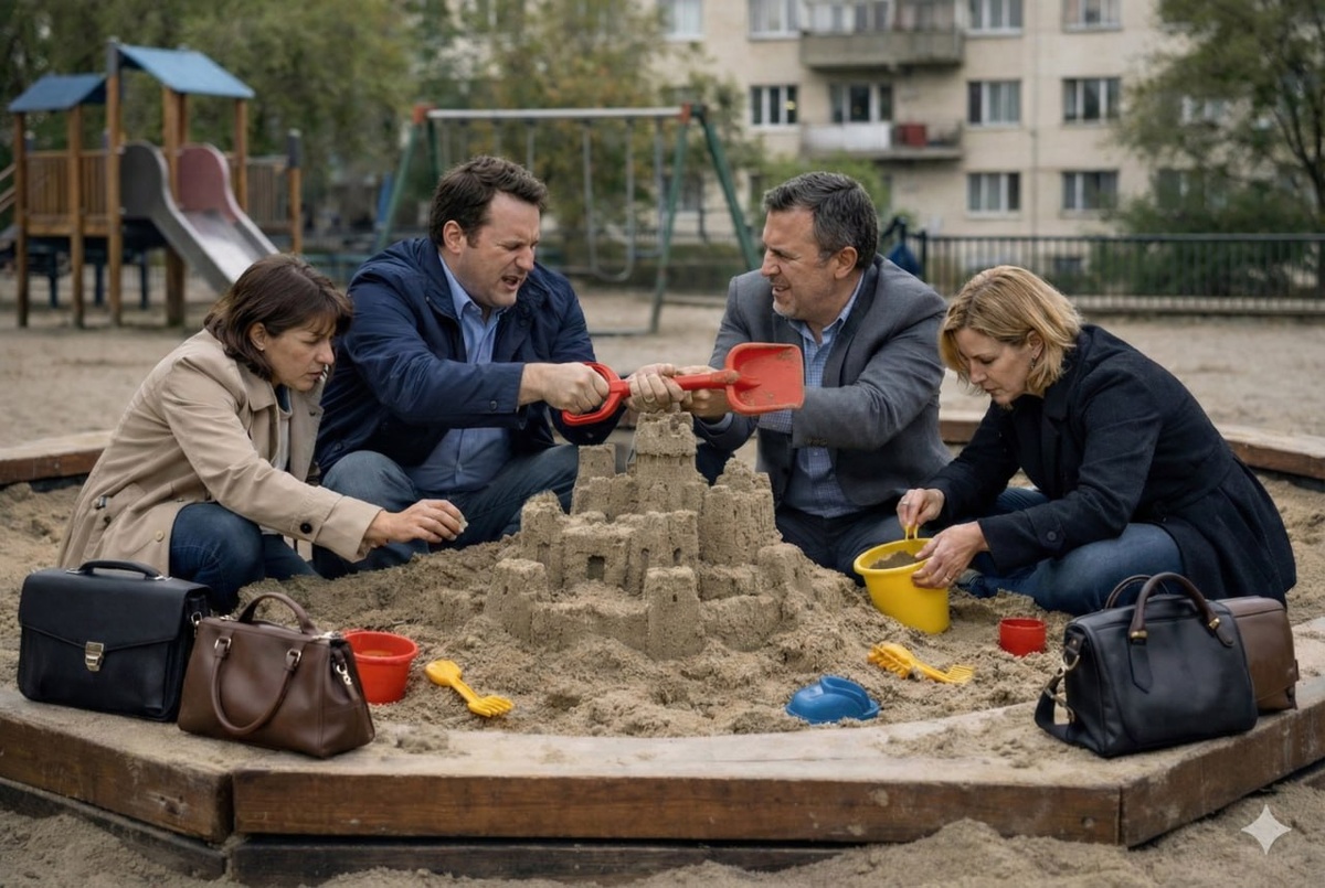 Иногда кажется, что все взрослые просто играют в большой песочнице