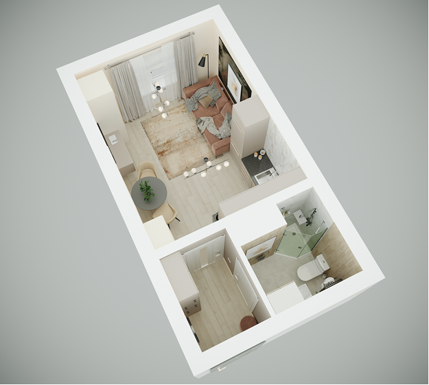 Шкаф впишется в коридор, только если длина простенка составляет хотя бы 60 см