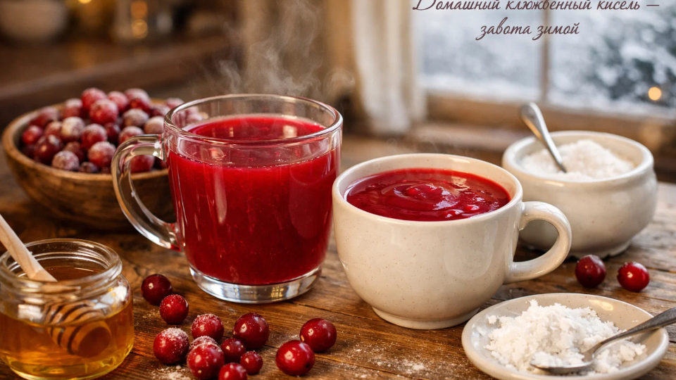 Домашний кисель из замороженной клюквы: варю детям зимой вместо покупных соков