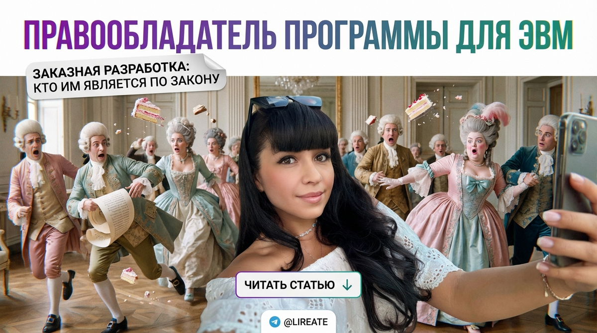    Правообладатель программы для ЭВМ при заказной разработке Лирейт