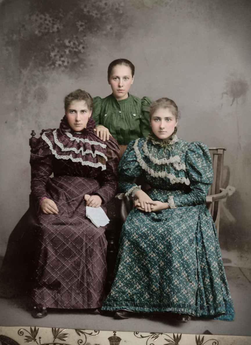 Слева внизу: Анна Тезикова (мама- Параскева Балагушкина), кузина Марии Степановны. Фото предоставлено Мариной К.