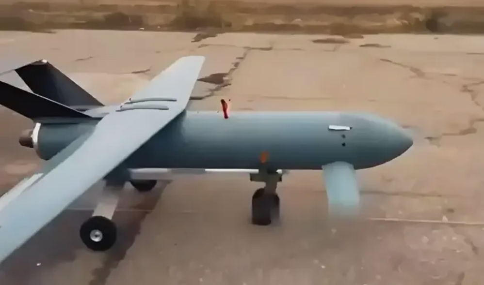 Украинский реактивный дрон. Фото из открытых источников. 