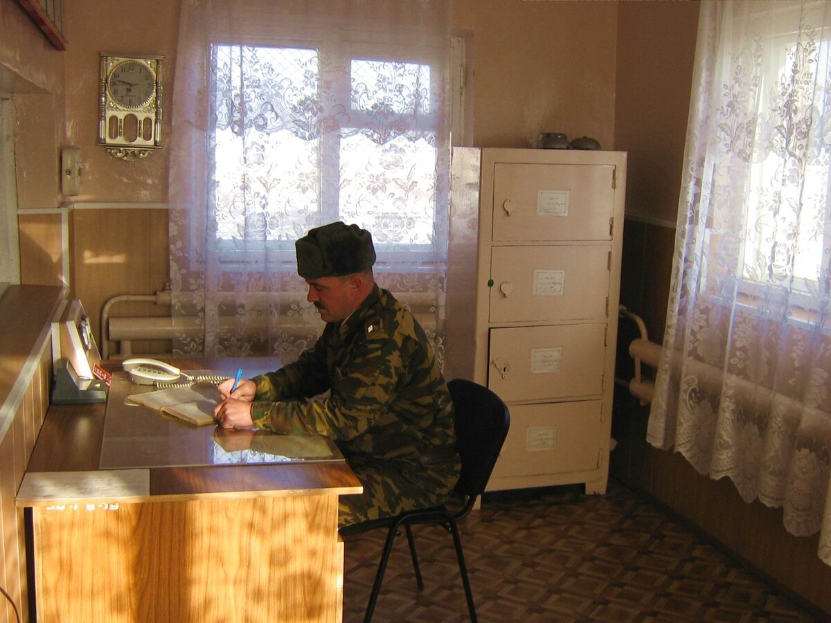 Одна из "дежурок" части.