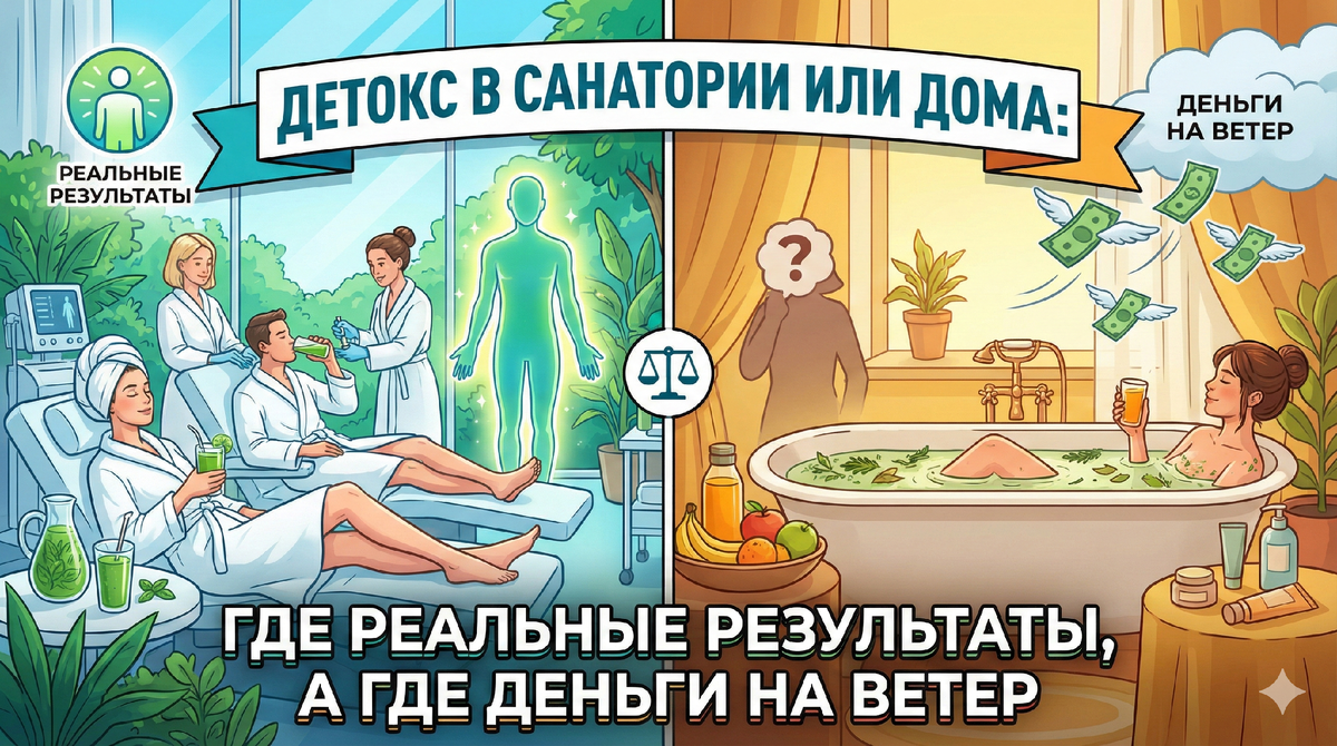 Детокс в санатории или дома: где реальные результаты, а где деньги на ветер