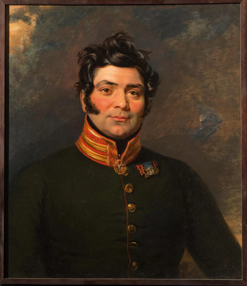 Портрет неизвестного (Ф.Уварова?) в придворном мундире конюшенного ведомства. Джордж Доу, 1820-е гг.