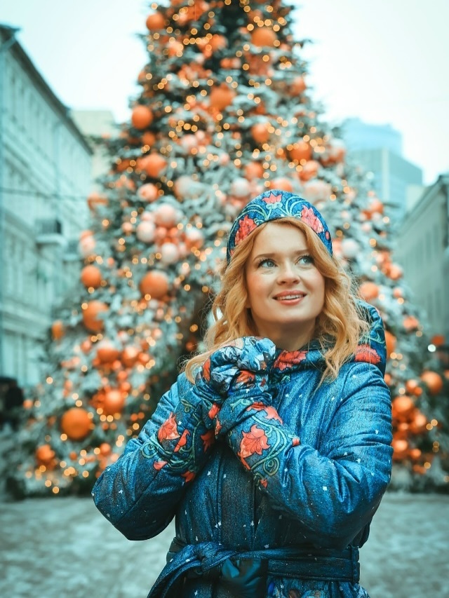    Актриса Екатерина Копанова на новогодней фотосессии