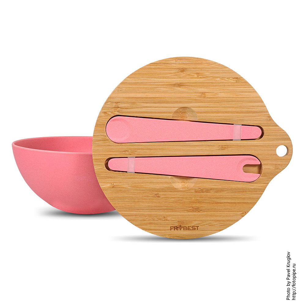 Бамбуковая посуда для салата