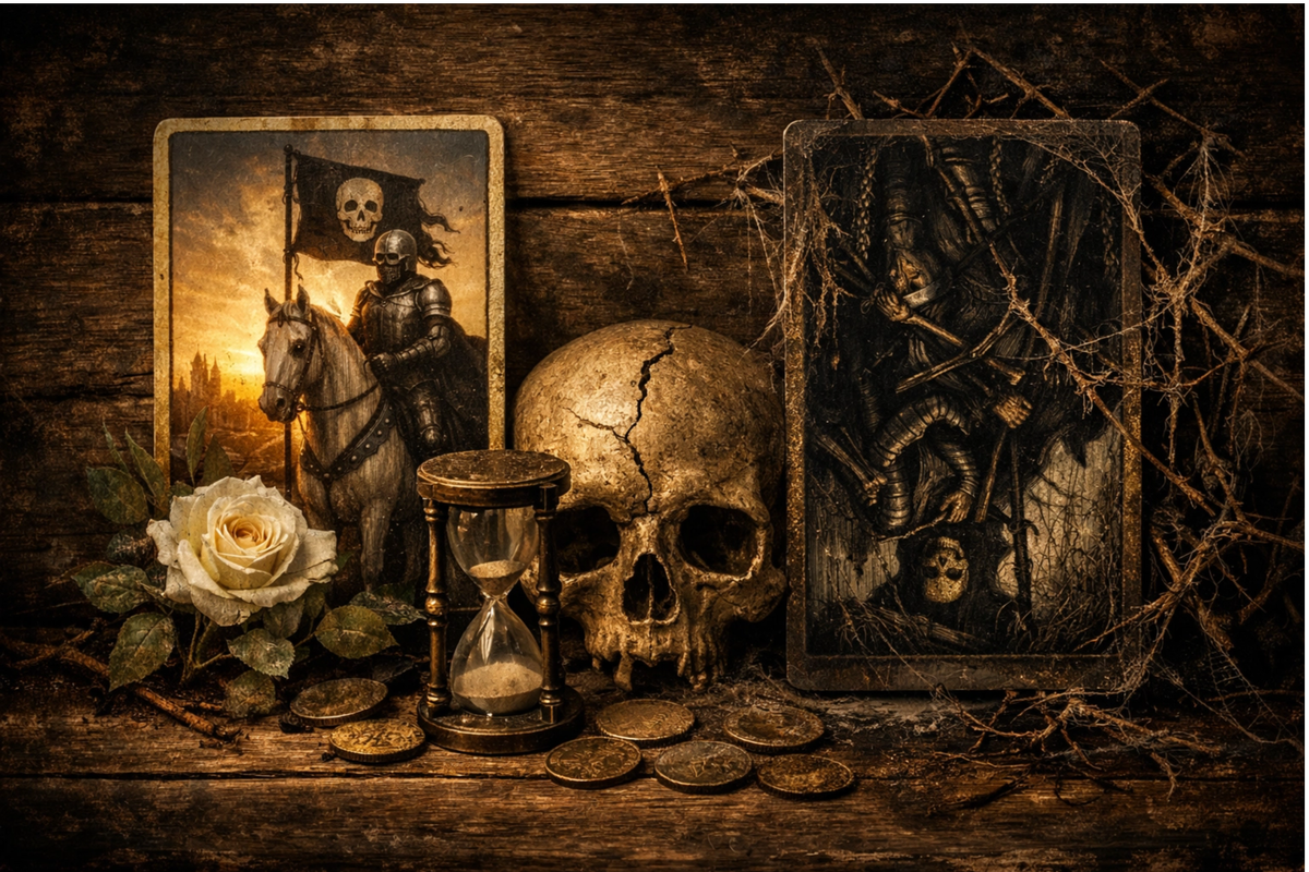 Толкование перевернутой карты Смерть в Таро в сравнении с прямым положением.  📷
