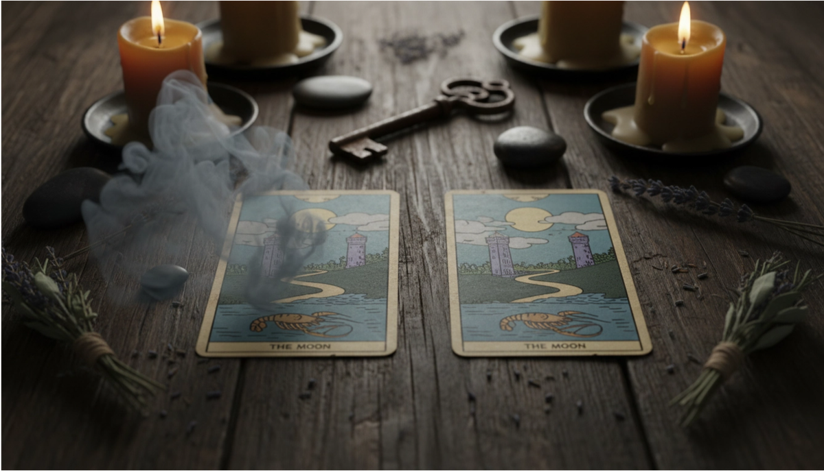 Толкование перевернутой карты Луна в Таро в сравнении с прямым положением.  📷

